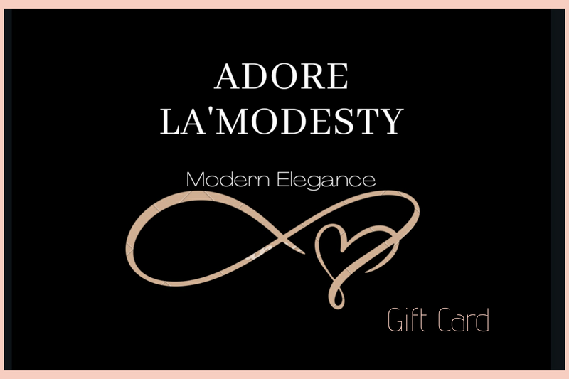 Adore La'Modesty Gift Cards - Adore La' Modesty